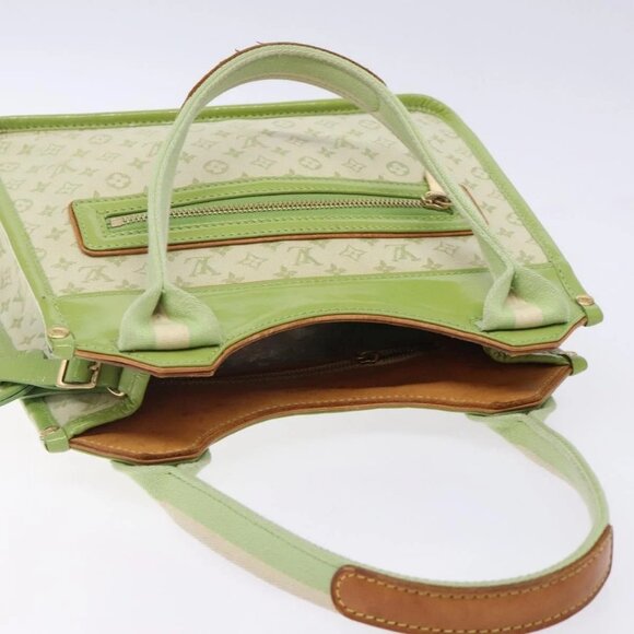 LOUIS VUITTON Monogram Mini Sac Catline Bag Almond Green M92931 LV Auth 132609 - Picture 7 of 16